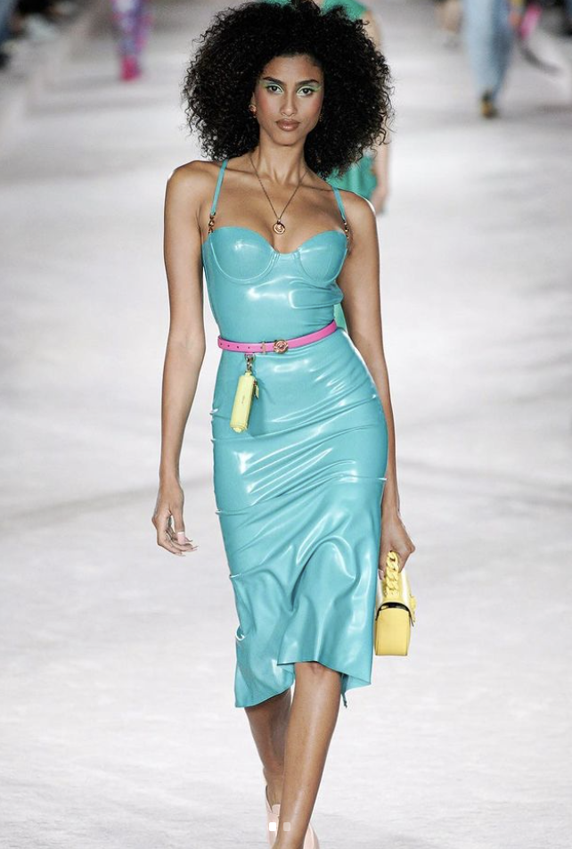 Versace Goes Sky-High For Spring 2022 With Platforms, Minis and Scarf  Prints Galore